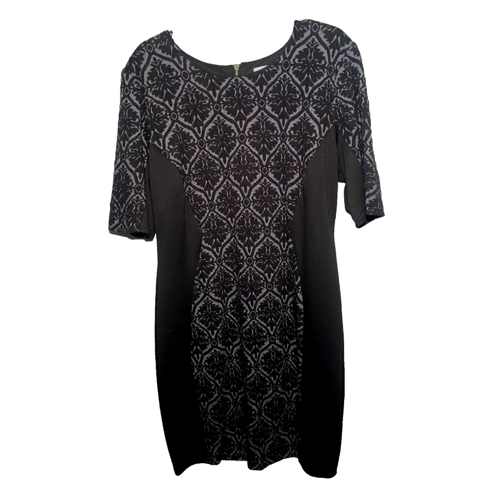 Bisou Bisou Michele Bohbot Dress - JCPenny - Black - Baroque Design - NEW